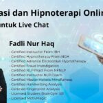 Hipnoterapi dan konsultasi online